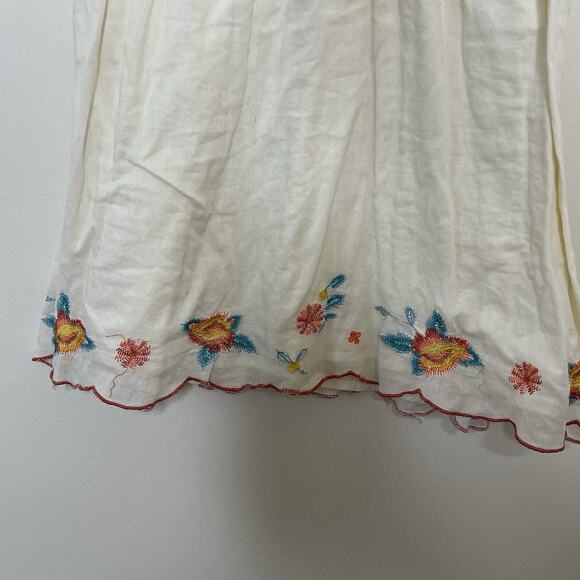 Vtg Women's Babydoll Tunic Racer Back Tank Top Embroidered‎ Boho Chic Y2K Sz M - Picture 3 of 5